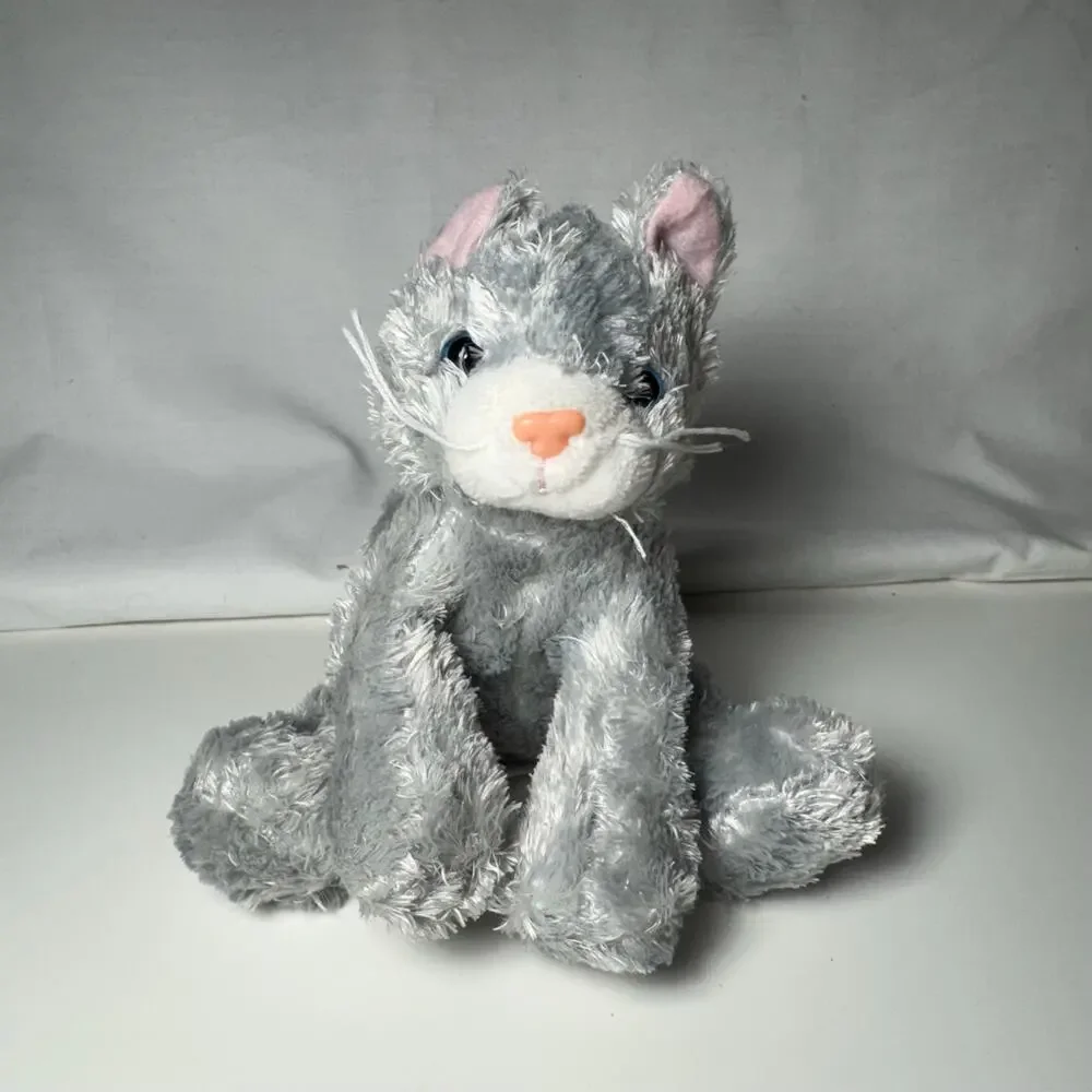 Mary Meyer Fab Fuzz Waffles Grey Gray Kitten Cat Soft Cuddly Adorable Blue Eyes